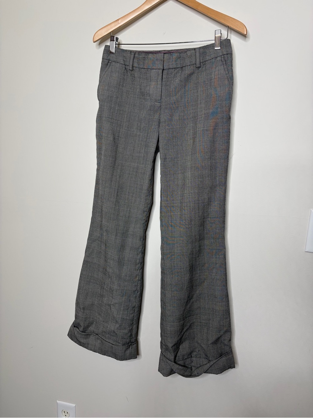 Y2K Gray tweed j.crew super 110 low raise Women's Dress Pants